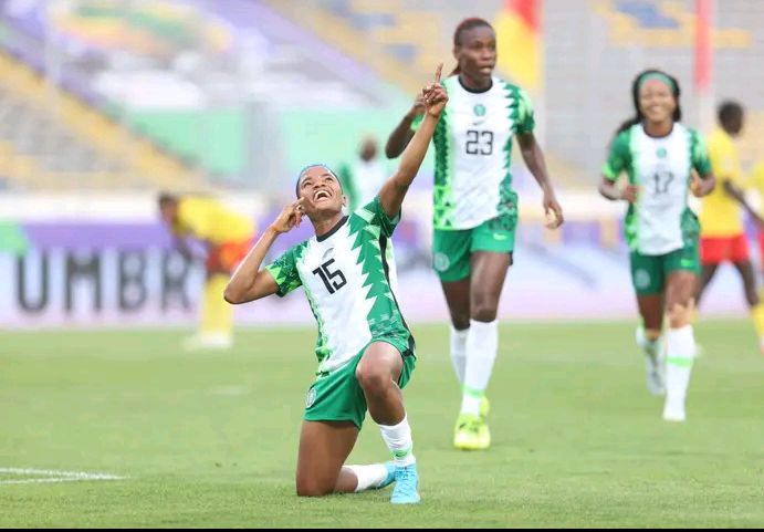 WAFCON 2022: SUPER FALCONS QUALIFIERS TO THE WORLD CUP AFTER DEFEATING CAMEROON TO MOVE INTO THE SEMIS