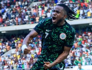 Nigeria: Ademola Lookman in action for Super Eagles