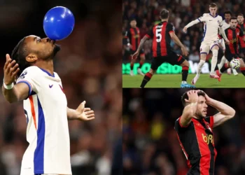 Nkunku scored the only goal of the game to hand Chelsea a 1-0 win over Bournemouth