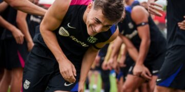 Big boost for Barcelona as Gavi returns to training after injury