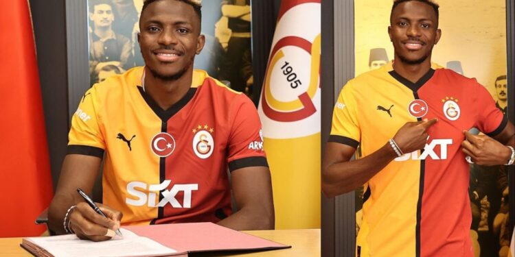 After Chelsea pulled out, see how Galatasaray unveiled Super Eagles of Nigeria star Victor Osimhen.