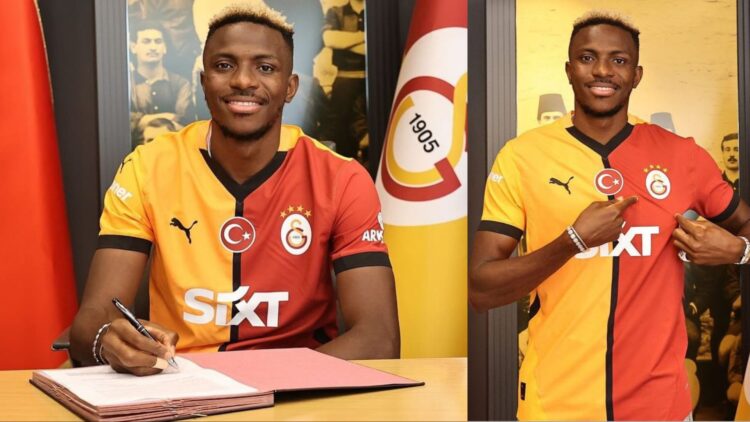 After Chelsea pulled out, see how Galatasaray unveiled Super Eagles of Nigeria star Victor Osimhen.