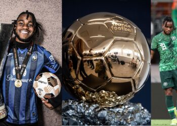 Super Eagles of Nigeria star Ademola Lookman is the only African nominated for the 2024 men’s Ballon d’Or award