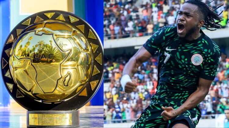 According to Nigerian football fans, Super Eagles star Ademola Lookman will win the 2024 Africa Player of the Year award.