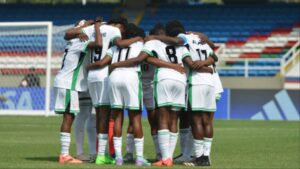 In their final group game, Nigeria's Falconets defeated Venezuela 4-0 to qualify for the knockout stages of the FIFA U-20 Women's World Cup.