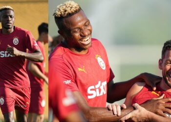 Super Eagles of Nigeria striker Victor Osimhen resumes training with Galatasaray