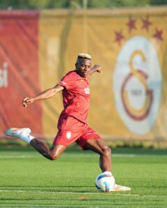 Super Eagles of Nigeria striker Victor Osimhen resumes training with Galatasaray
