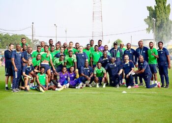 There is still no sign of Victor Osimhen as 20 Super Eagles of Nigeria players train for 2025 AFCON qualifiers against Benin Republic.