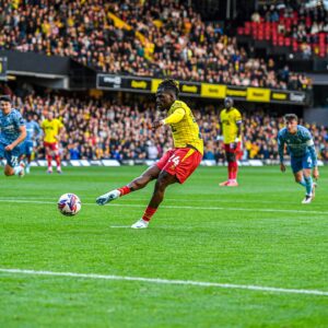 Tom Dele-Bashiru scored a winning penalty as Watford beat Sunderland while William Troost-Ekong scored a penalty for Al-Kholood in a loss to Al-Hilal.
