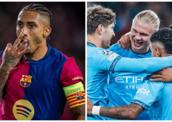 Champions League: Raphinha hat-trick downs Bayern, Haaland stars in City rout