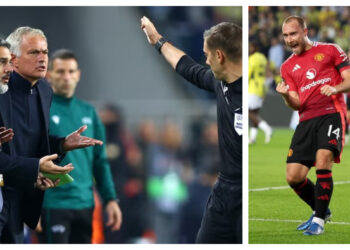 Manchester United settle for draw against Fenerbahce as furious Mourinho sent off