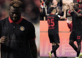 Super Eagles of Nigeria striker Victor Boniface was once again on target for Bayer Leverkusen in Germany
