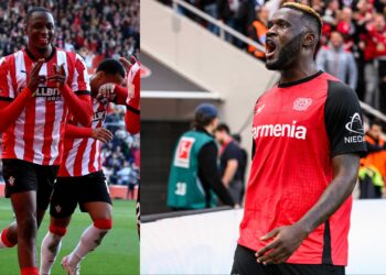In Europe, Super Eagles of Nigeria stars Victor Boniface and Joe Aribo both scored for Bayer Leverkusen and Southampton.