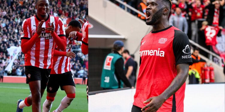 In Europe, Super Eagles of Nigeria stars Victor Boniface and Joe Aribo both scored for Bayer Leverkusen and Southampton.