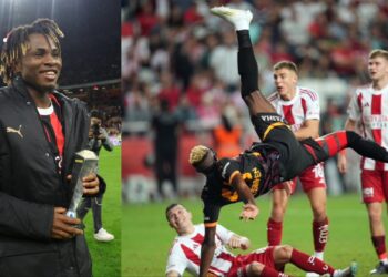 Super Eagles of Nigeria stars Victor Osimhen and Samuel Chukwueze both scored for Galatasaray and AC Milan respectively