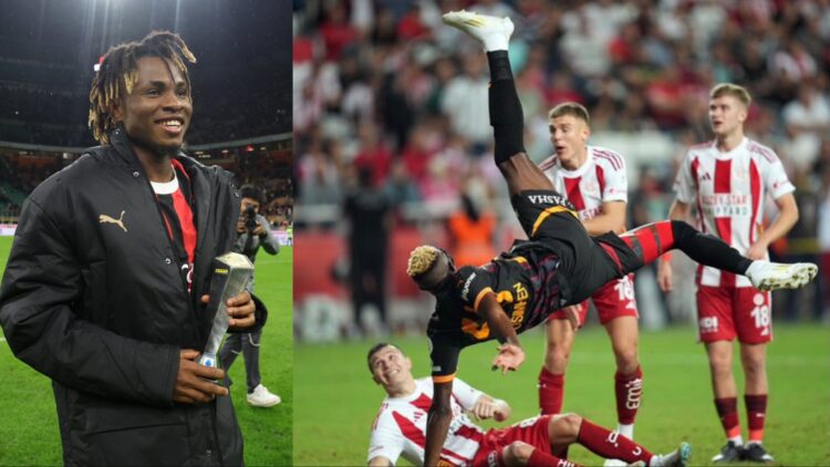 Super Eagles of Nigeria stars Victor Osimhen and Samuel Chukwueze both scored for Galatasaray and AC Milan respectively