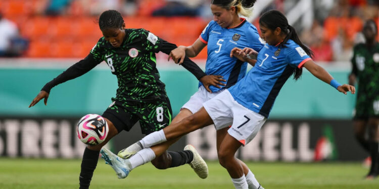 Nigeria Flamingos defeated Ecuador 4-0 to progress to the 2024 FIFA U-17 Women's World Cup knock stage in the Dominican Republic.