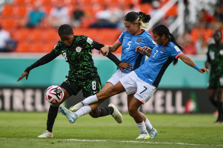 Nigeria Flamingos defeated Ecuador 4-0 to progress to the 2024 FIFA U-17 Women's World Cup knock stage in the Dominican Republic.
