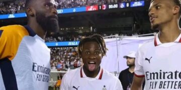 Chukwueze cheers from the bench as Ac Milan embarrass Real Madrid at Bernebeu