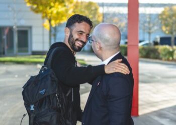Amorim at Man Utd training facility.