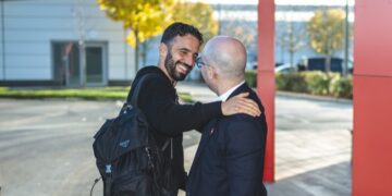 Amorim at Man Utd training facility.