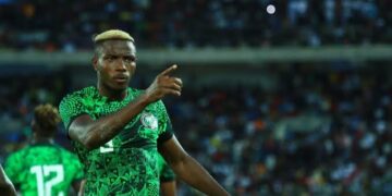 Osimhen becomes second highest goalscorer for Super Eagles