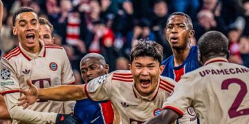 Bayern edge ten-man PSG in narrow win