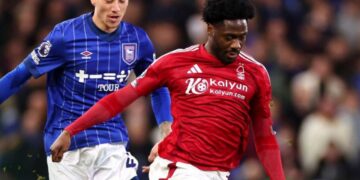 Aina in action, Awoniyi benched in Forest win