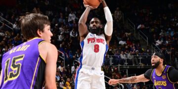 Detroit Pistons end six game losing streak against LA Lakers