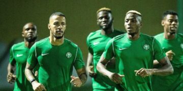 Super Eagles observe first training session in Abidjan (Pictures)