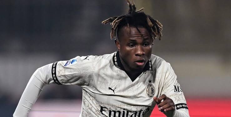 Chukwueze during Milan v Cagliari