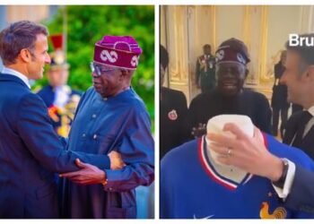 Macron presents Tinubu with France No 10 jersey