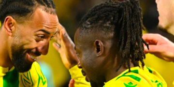 Ligue 1 praises Moses Simon after special strike against Rennes