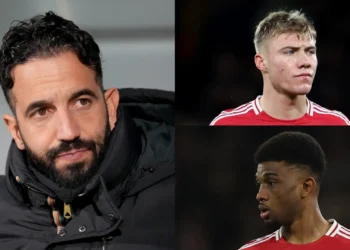 Ruben Amorim reacts to heated exchange between Diallo and Hojlund against Plzen