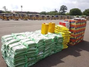 Victor Osimhen shares food and tricycles to celebrate Christmas
