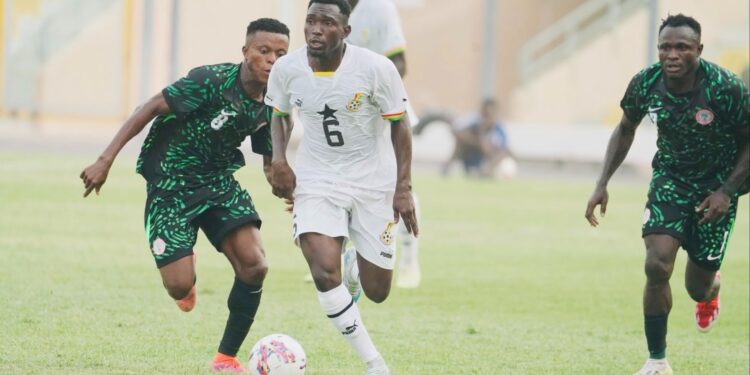 CHAN: Home-based Super Eagles battle Black Galaxies to draw in Accra