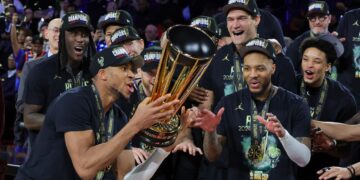 Giannis Antetokounmpo inspires Milwaukee Bucks to NBA Cup glory