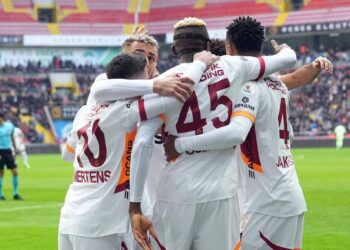 Osimhen reacts after superb brace delivers big win for Galatasaray