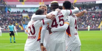 Osimhen reacts after superb brace delivers big win for Galatasaray