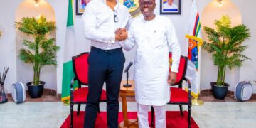 Anthony Joshua pays visit to Sanwo-Olu