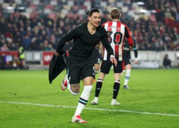 Darwin Nunez brace secures late win for Liverpool over Brentford