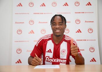 Bruno Onyemaechi unveiled by Olympiacos