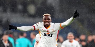 Osimhen scores as Galatasaray qualify for Europa League playoffs after loss to Ajax