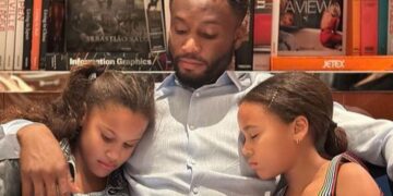 Mikel Obi’s twin daughters pictured playing football