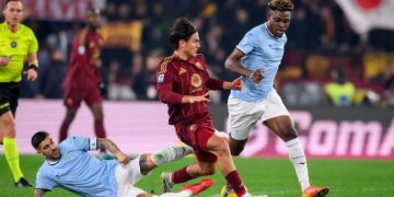 Dele-Bashiru in action as Lazio suffers defeat in Rome derby