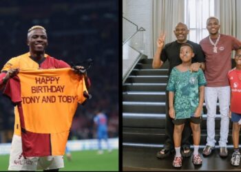 Osimhen Tony Elumelu's twins Tony and Toby