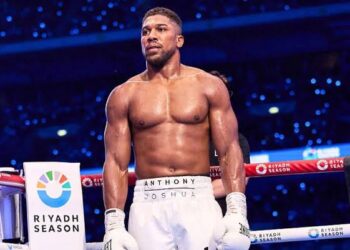 Anthony Joshua pictured riding motorcycle in Sagamu