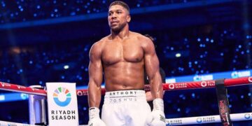 Anthony Joshua pictured riding motorcycle in Sagamu