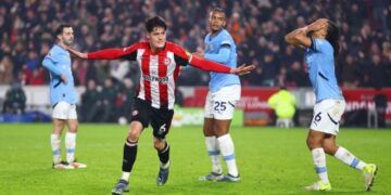 City squanders lead in draw against Brentford