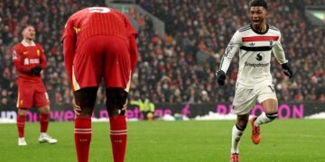 Amad rescues point for United in Anfield thriller